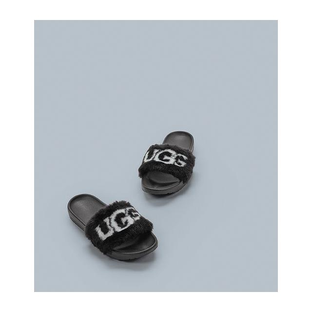 ugg black sliders