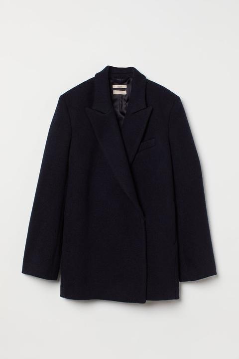 Wool-blend Jacket - Blue