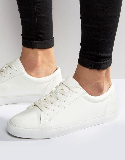 Zapatillas De Deporte Blancas Con Cordones De Asos