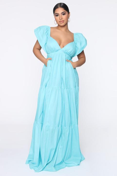 The Sweet Life Maxi Dress - Aqua