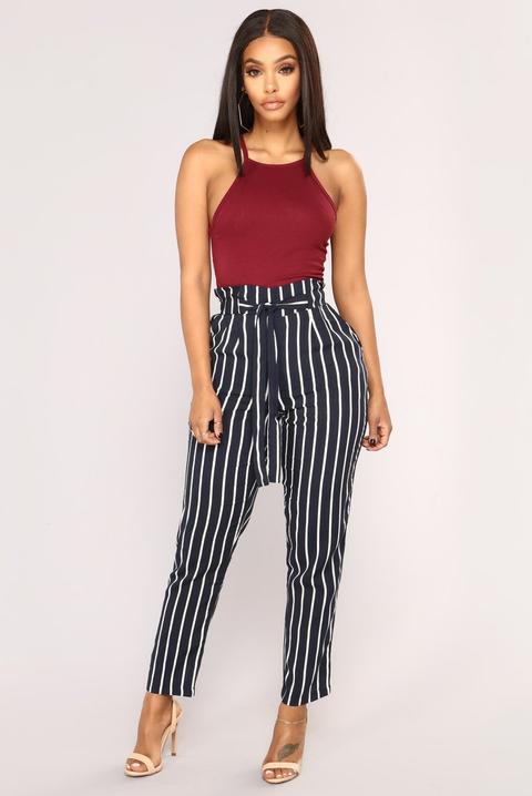 Striped pants fashion hot sale nova