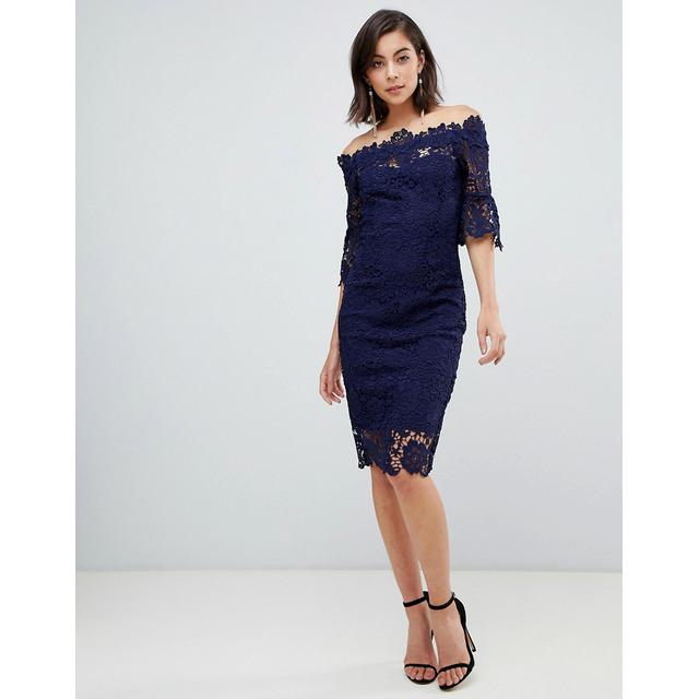 Paper dolls hotsell navy crochet dress