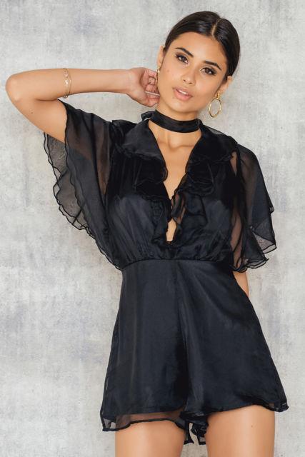 Floating Neck Tie Romper