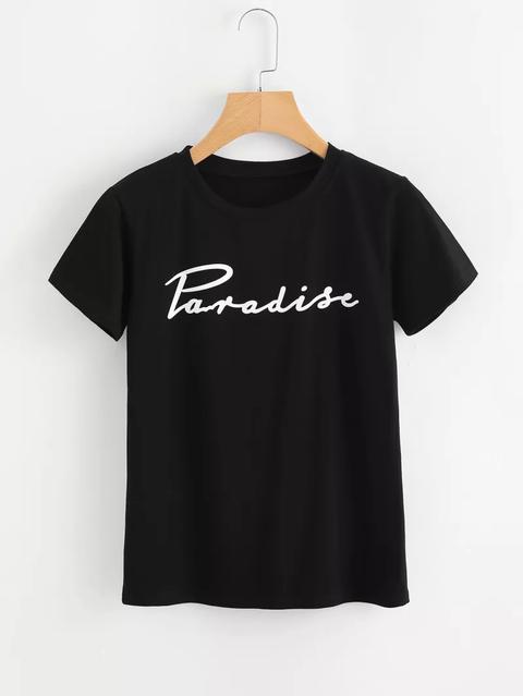 Letter Print Tee