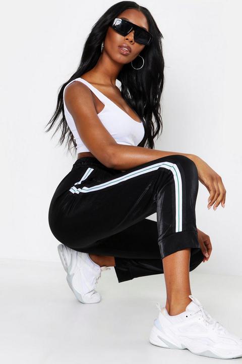 Side Stripe Sheen Jogger