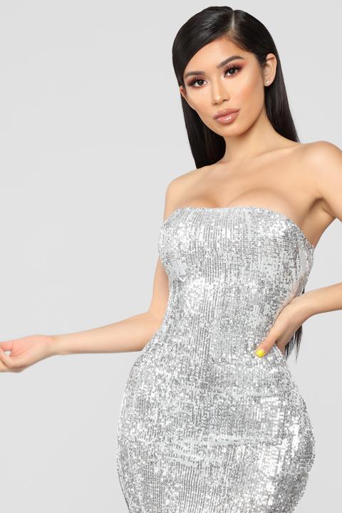 shining diamond sequin dress