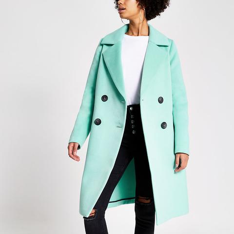 river island bright blue coat