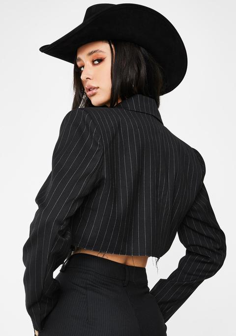 Clout Currency Cropped Blazer