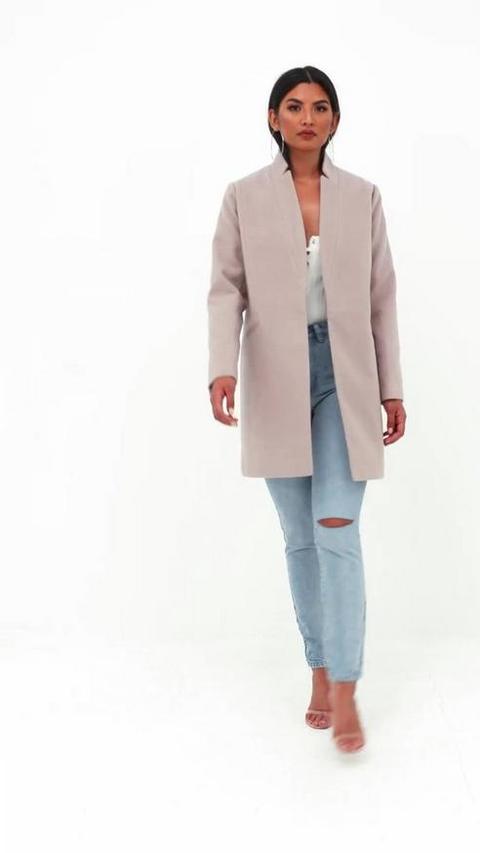 inverted collar blazer