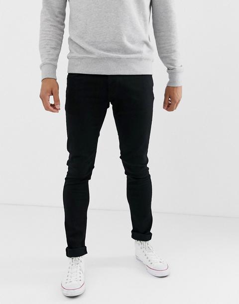 Nudie Jeans Co - Tight Terry - Jeans Super Skinny Lavaggio Nero - Nero
