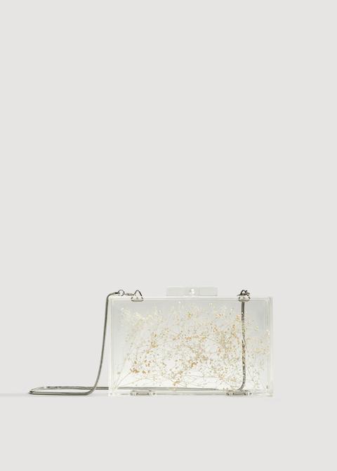 Clutch Transparente Flores