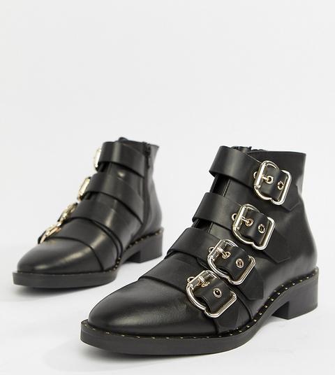 leather studded ankle boots