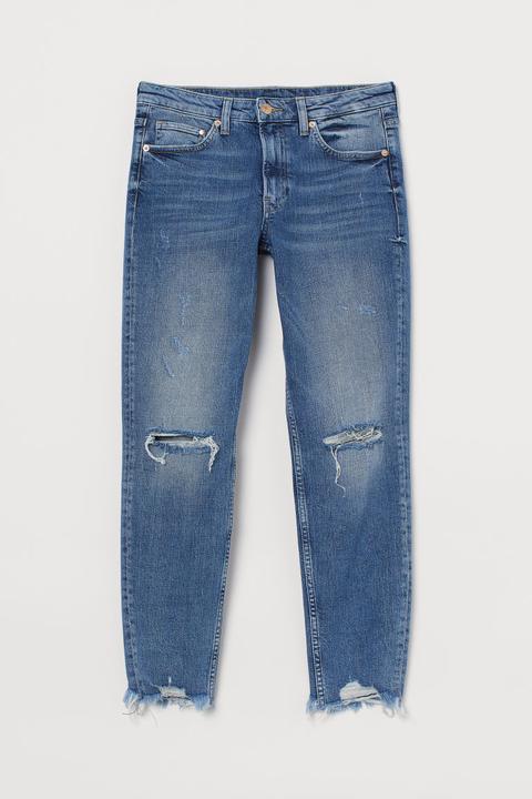 Girlfriend Regular Jeans - Azul