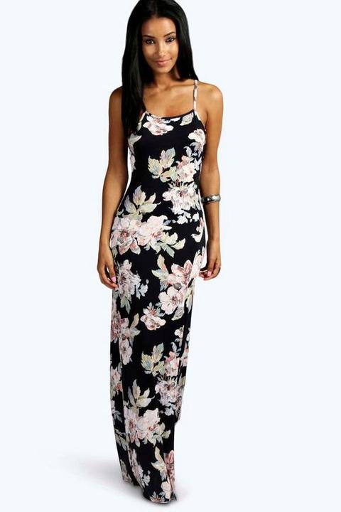 Robe Maxi Près Du Corps À Détails Dans Dos - Multi - 42, Multi