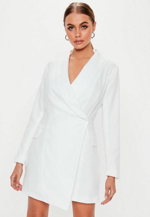 white blazer dress petite