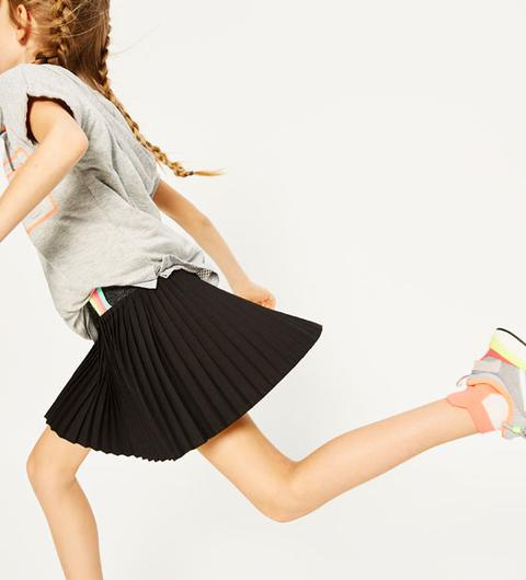 Pleated Technical Skirt