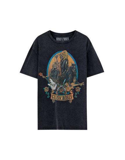 Camiseta Guns N' Roses Esqueletos