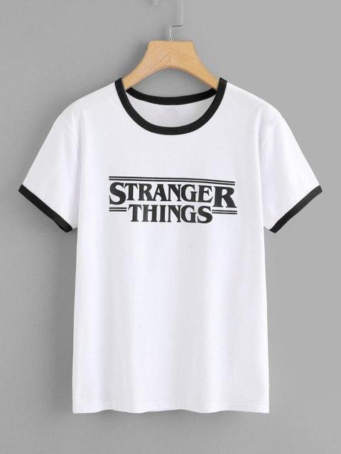 Lettera Stampa Ringer Tee