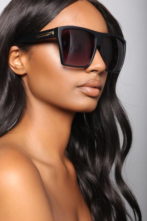 Squared In Sunglasses - Matte Black