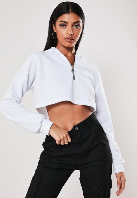 front cropped hoodie