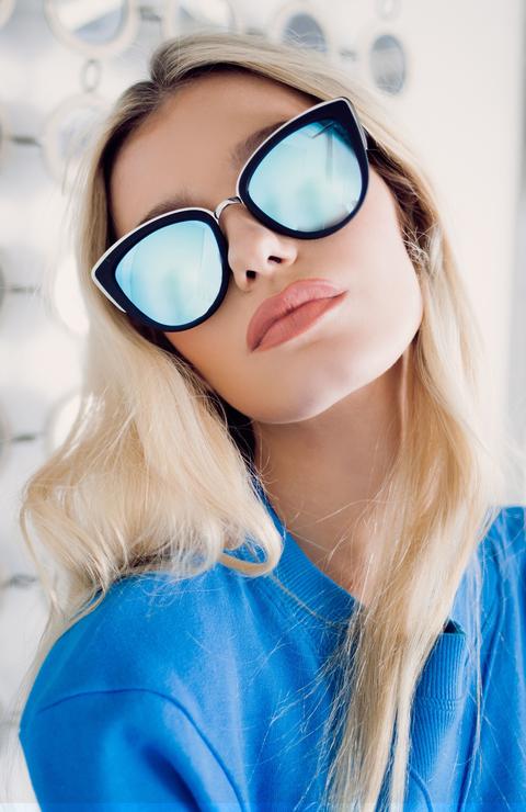 my girl sunglasses white