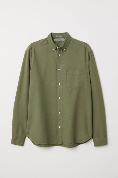 H & M - Camicia Oxford Regular Fit - Verde