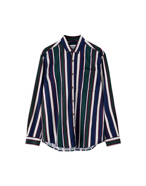 Camicia A Righe Retro
