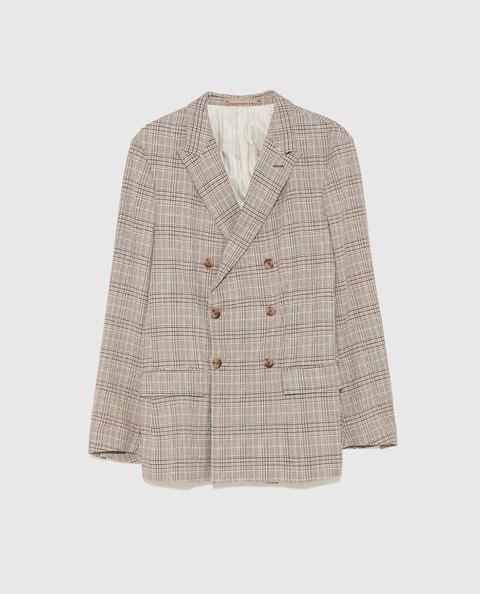 Blazer Da Completo Doppiopetto A Quadri