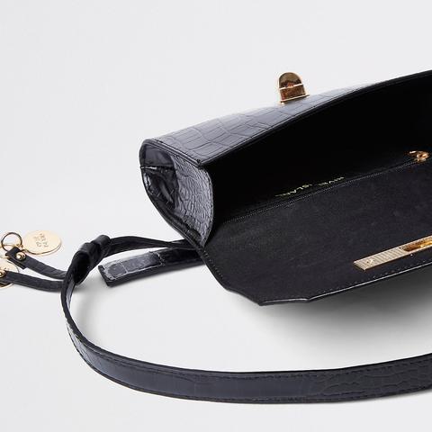 river island black bum bag