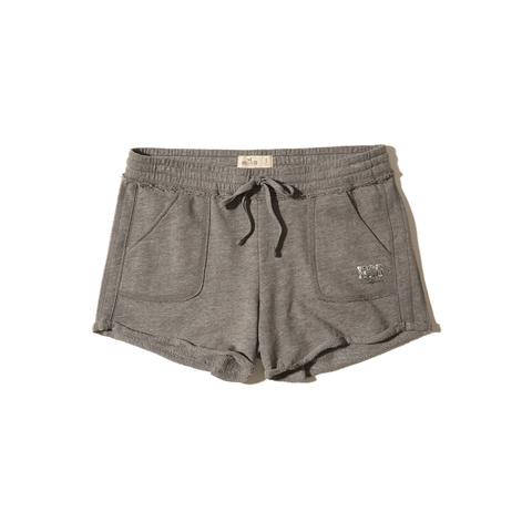 Rolled Hem Terry Shorts