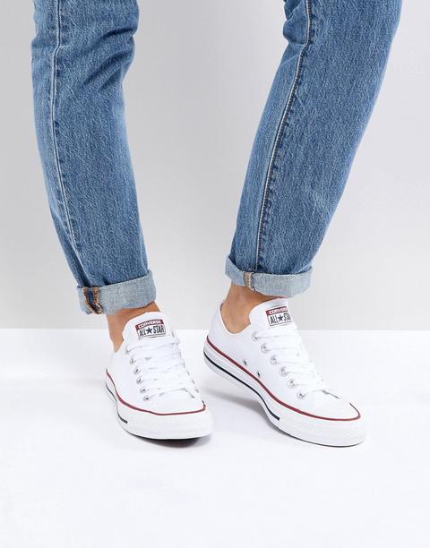 Zapatillas De Deporte En Blanco Chuck Taylor All Star Ox Core De Converse