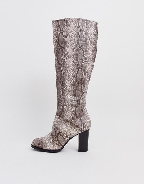 truffle collection snake print boots