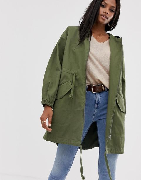 Asos Design - Parka Leggero - Verde