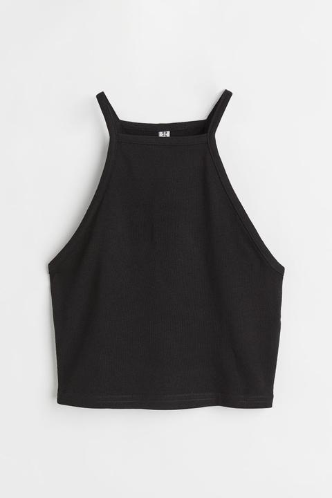 Top Cropped - Negro