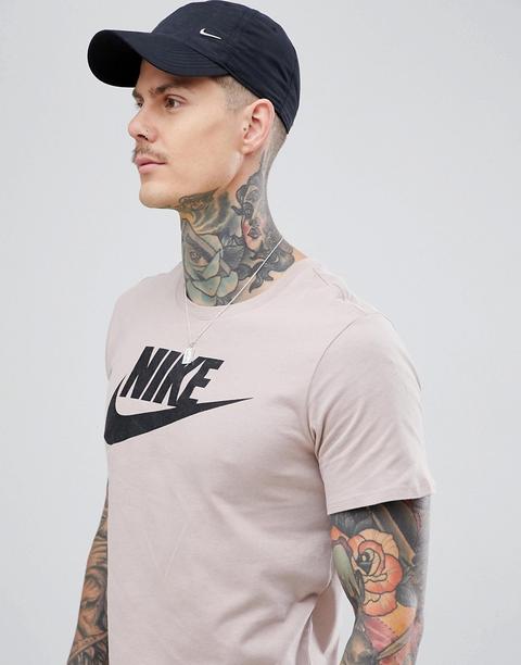Nike - T-shirt Beige Con Logo Futura 696707-229 - Beige