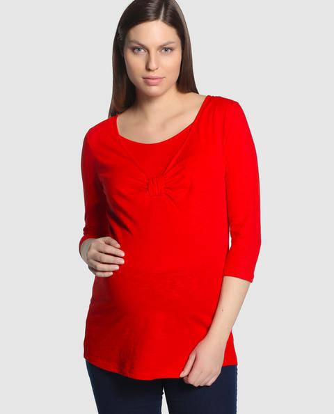 Alía - Camiseta De Lactancia Con Lazo En El Escote