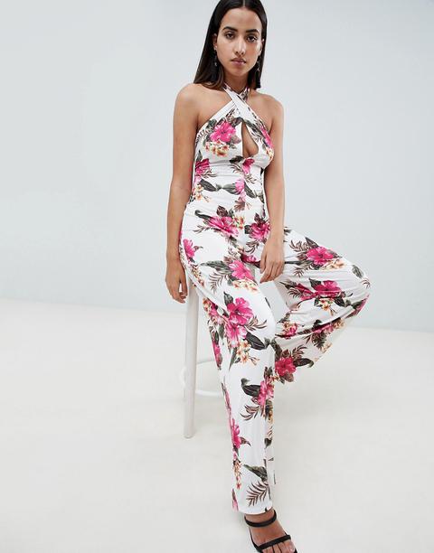 hawaiian print jumpsuit