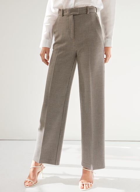 wide checkered pants