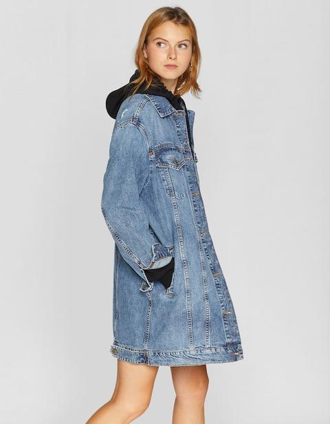 Giubbotto Di Jeans Super Oversize Jeans Chiaro