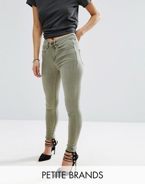 New Look Petite - Jeans Skinny - Verde