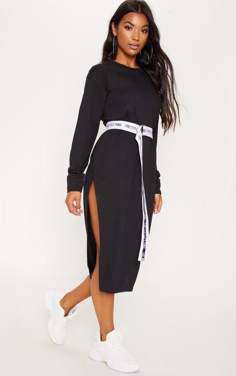 oversized midi jumper dress