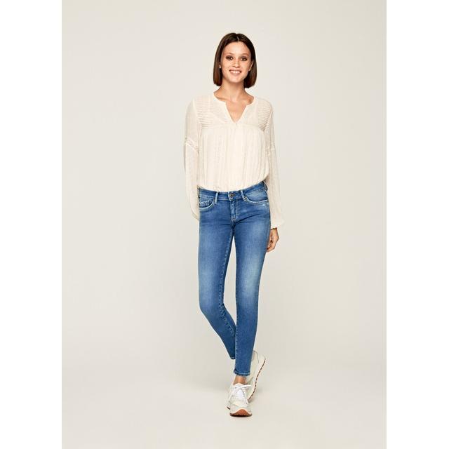 pepe jeans pixie skinny mid waist