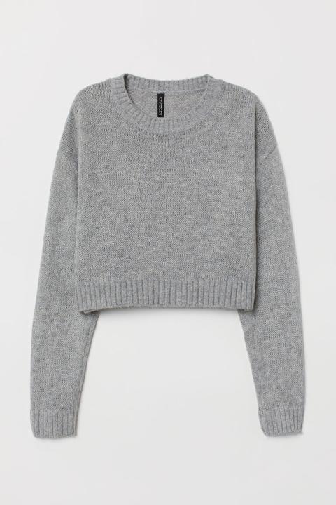 H & M - Pullover In Maglia - Grigio