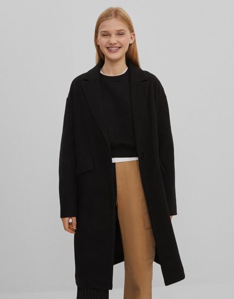 Drop-shoulder Coat