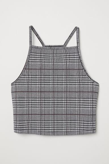 H & M - Top Corto - Blanco