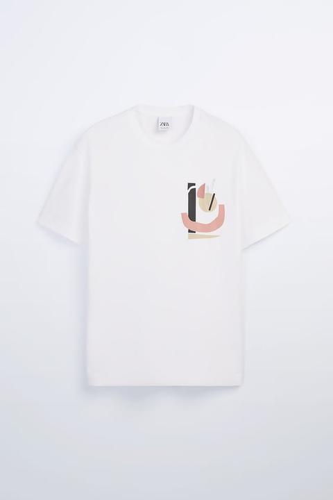 Camiseta Estampado Abstracto