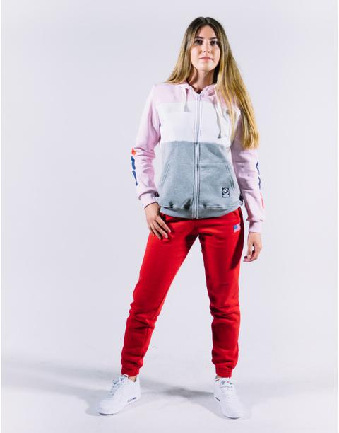 Pantalón Mujer Uissos Chándal Bandera Usa Rojo