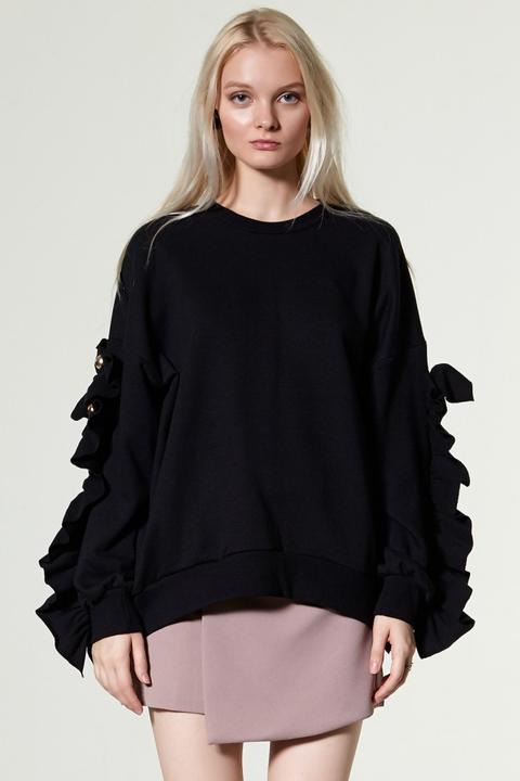 Leria Ruffle Sleeve Top