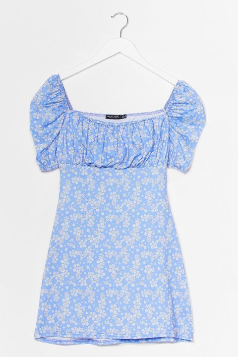 Womens Ditsy Floral Bust Mini Dress