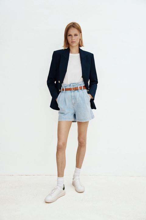 Belted Bermuda Shorts